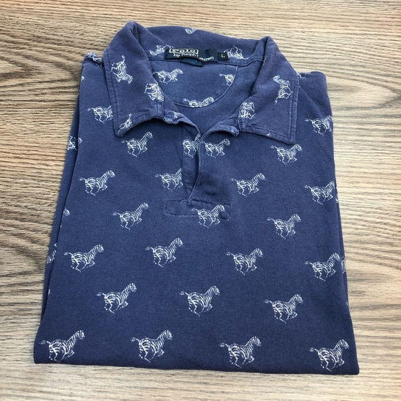 Polo Ralph Lauren Other - Polo Ralph Lauren Navy Zebra Pattern Polo Shirt L